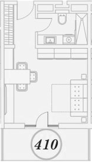 Студия квартира, 30.8 м² в ЖК ГК Сан Гарден Хотел&СПА — фото 2