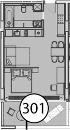 Студия, 55.4 м², 9/9 этаж, ЖК «Гостиничный комплекс Поляна Пик»