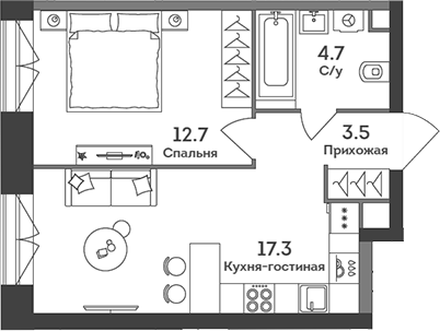 2-комн. ЭРА