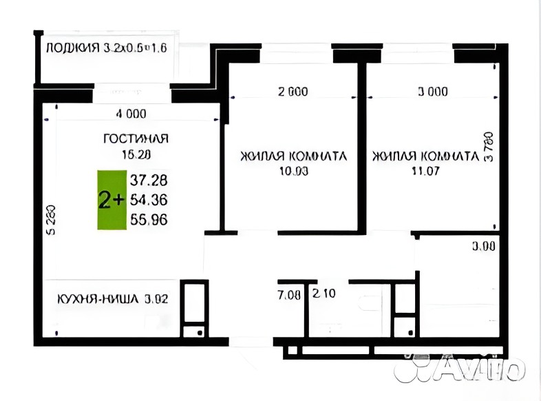 3-комн. квартира