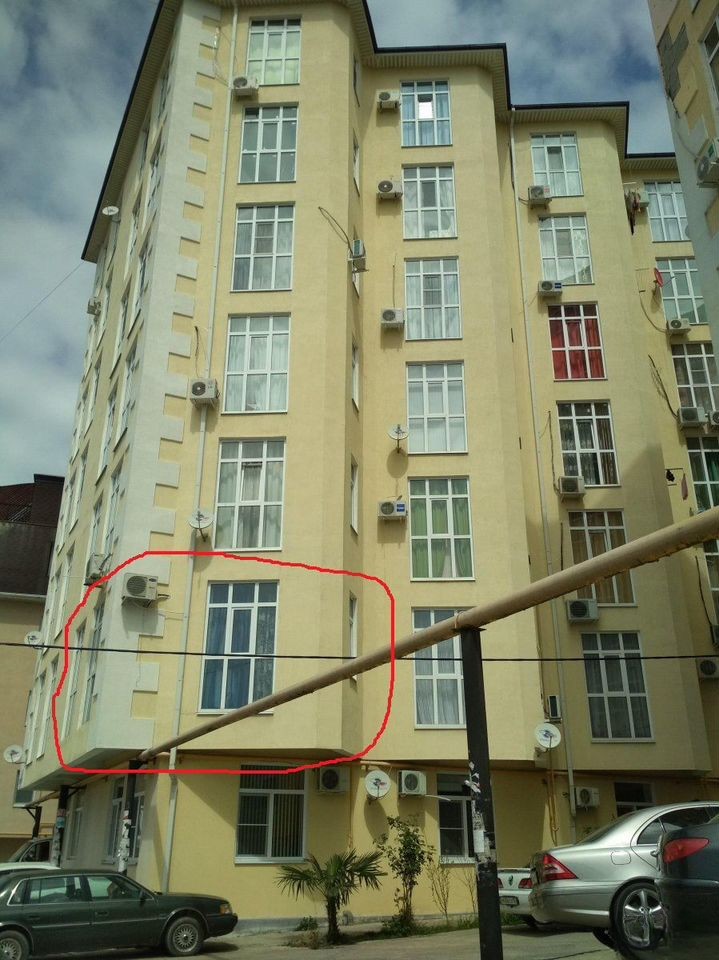 1-комн., 38.9 м², 2/7 этаж, г Сочи, р-н Хостинский внутригородской, ул Метелёва, д 6/5