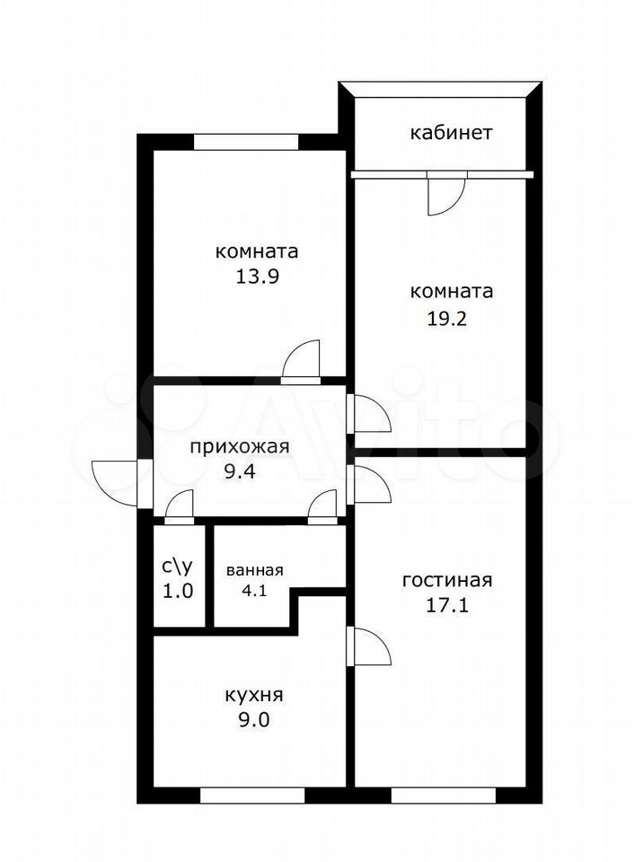 3-комн. квартира