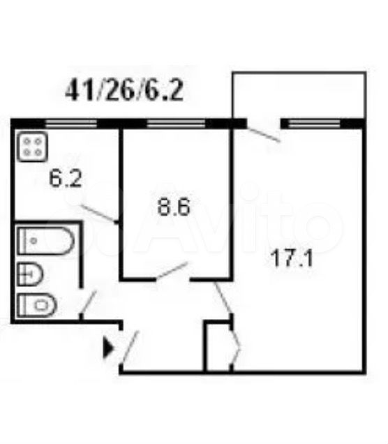 2-комн., 45 м², 4/5 этаж, г Краснодар, ул 2-я Пятилетка, д 5
