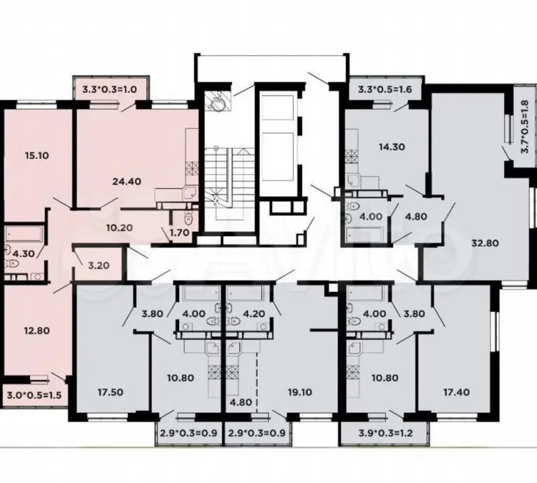 3-комн., 74.2 м², 11/20 этаж, ЖК «Лето» — фото 2