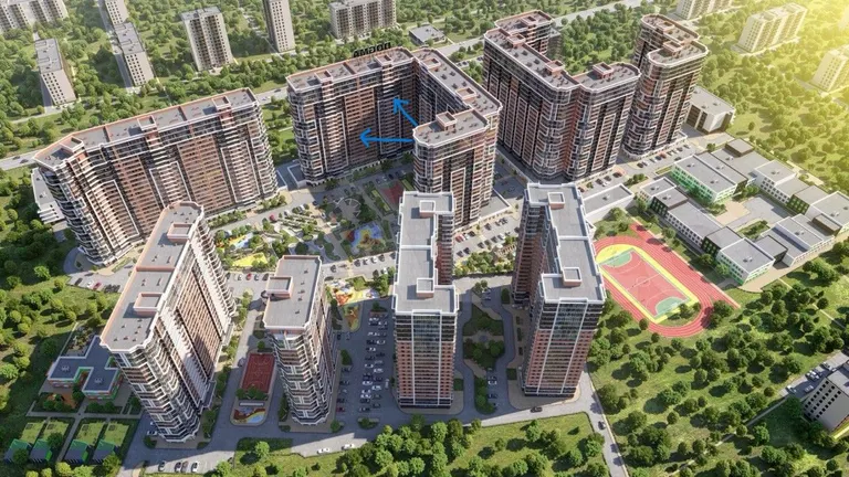 2-комн. квартира, 69.9 м² в ЖК Рекорд — фото 3