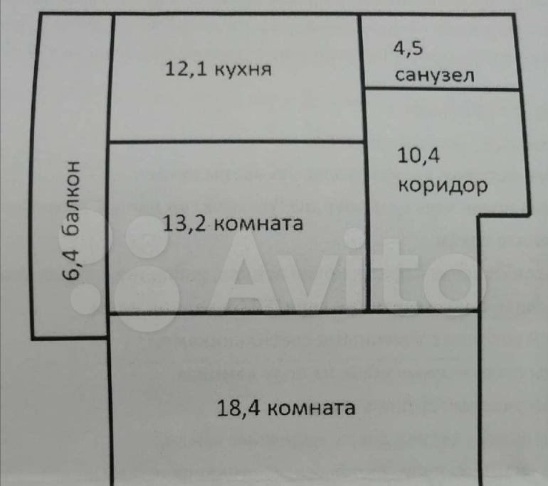 2-комн., 65 м², 2/4 этаж, г Краснодар, хутор Ленина, тер. ДНТ Виктория, ул Краснодарская, д 5 — фото 2