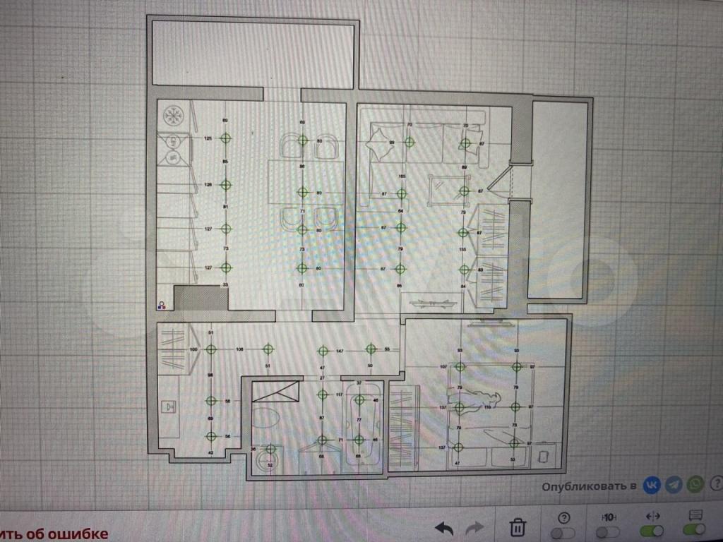 2-комн., 54 м², 6/16 этаж, ЖК «Ракурс»
