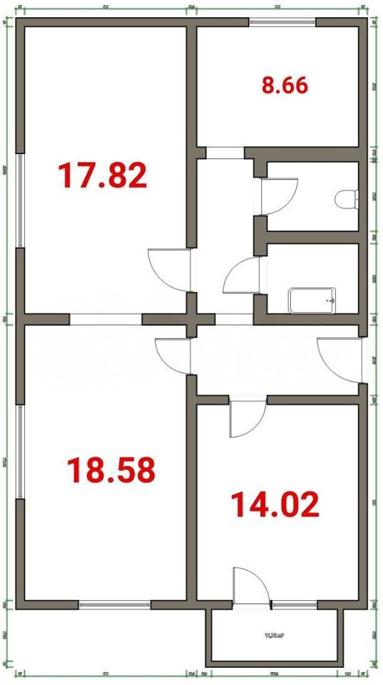 3-комн. квартира